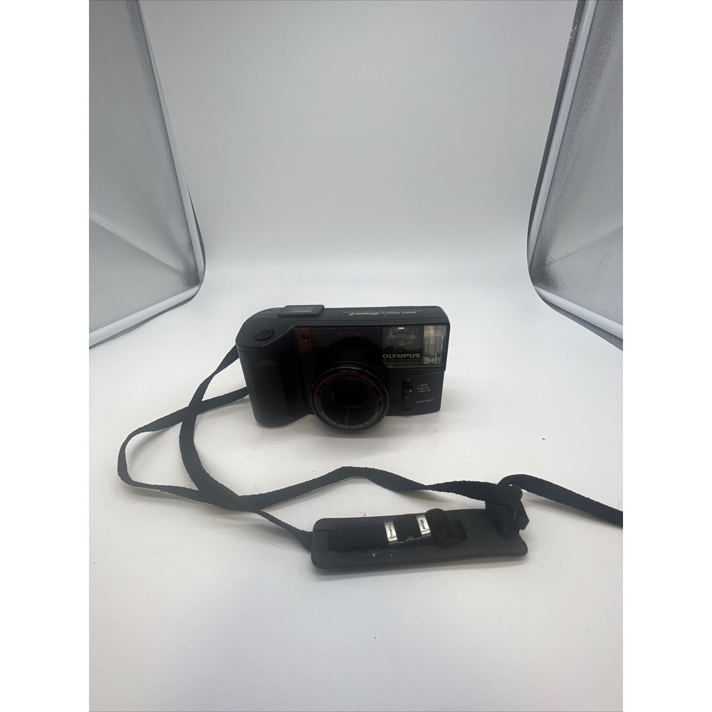 ⭐ Olympus Quick Shooter Zoom 2  Point and Shoot 35mm Film Camera - New Battery ⭐